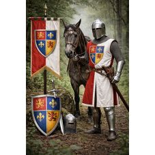 ensemble tabard+bouclier+banni&egrave;re 