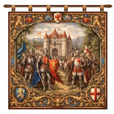 Tapisserie m&eacute;di&eacute;vale 100x100cm